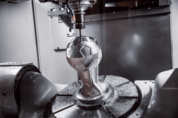 Precision part made by 5-axis CNC milling machine